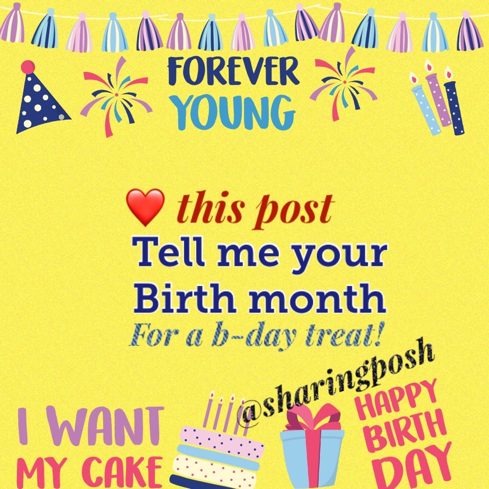 Comment your Bday month, for a bday treat!